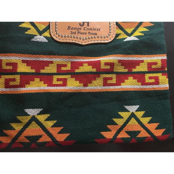 Southwestern Drawstring Backpack – Embroidered Pattern – 15.5” x 14” - Picture 5 of 11